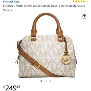Michael Kors Jet Set Travel Satchel Vanilla